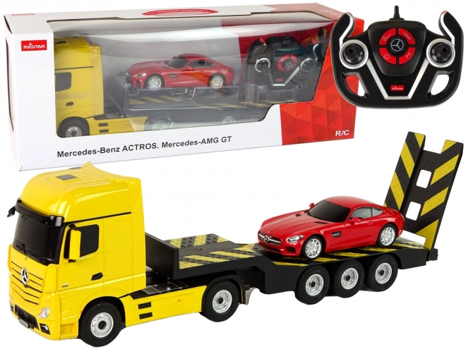 Camioncino R/C Mercedes-Benz Giallo e Rosso