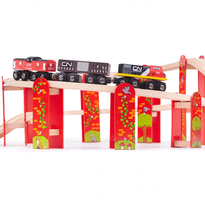 Set Ferroviario Multilivello Bigjigs Rail