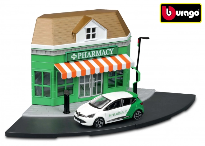 Modello in Metallo Farmacia Bburago City 1:43