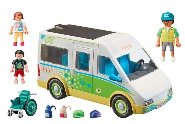 Set di figure City Life Autobus Scolastico