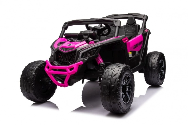 Auto elettrica per bambini Buggy Can-Am rosa