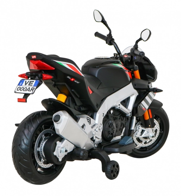 Moto a batteria per bambini Aprilia Tuono V4 nero