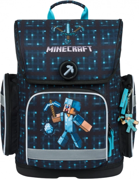 Cartella scolastica BAAGL Ergo Minecraft Blue Axe