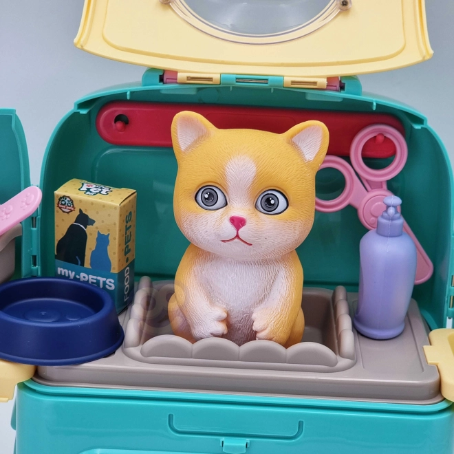 Zaino del Kit di Bellezza Portatile per Gatto