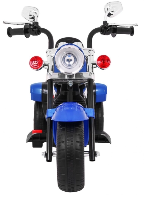 Motocicletta Chopper NightBike bianca – blu