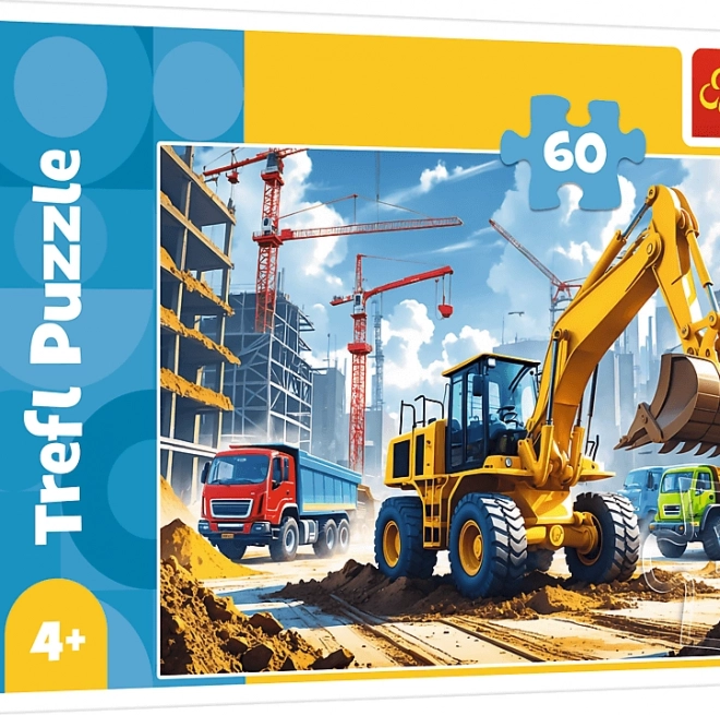 Puzzle Traktor con pala caricatrice 60 pezzi