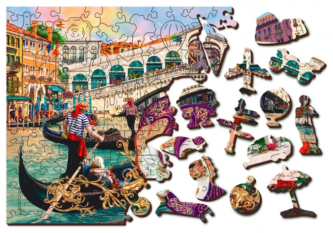 Puzzle in legno Carnevale di Venezia 2 in 1