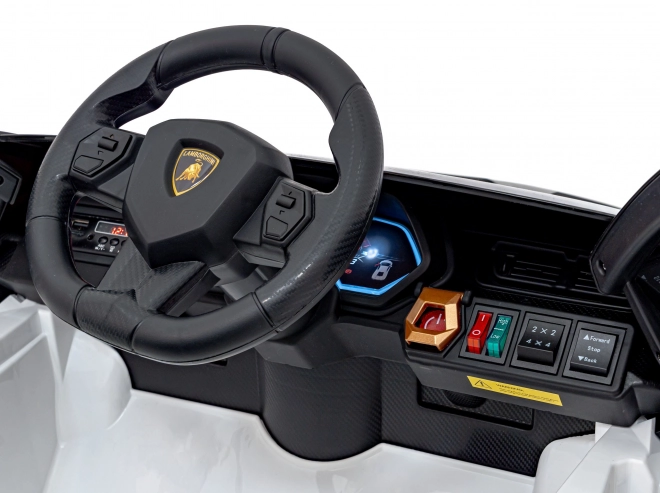 Lamborghini SIAN auto per bambini a batteria con telecomando – Bianco