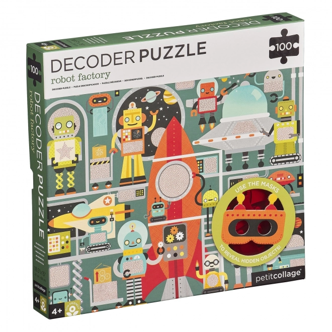 Puzzle Robot 3D Petits Collage