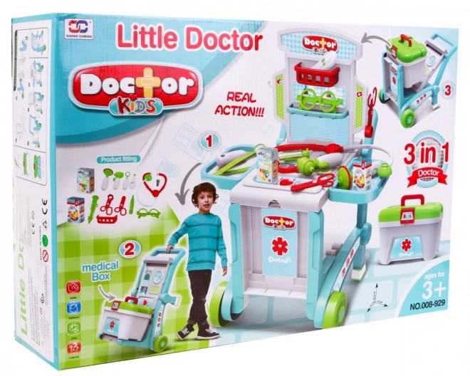 Set medico portatile 3 in 1 per bambini