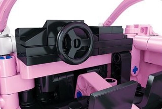 Set costruzioni auto sportiva rosa