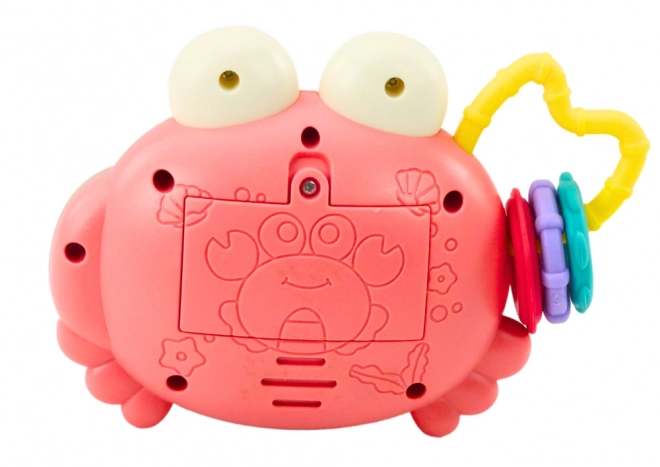 Macchina fotografica crab sonaglio Proiettore suoni batteria rosa