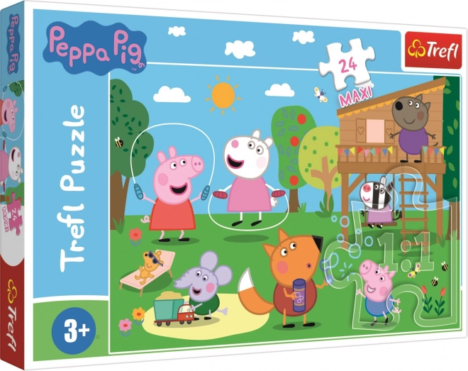 Puzzle Peppa Pig: Divertimento sull'erba Maxi 24 pezzi