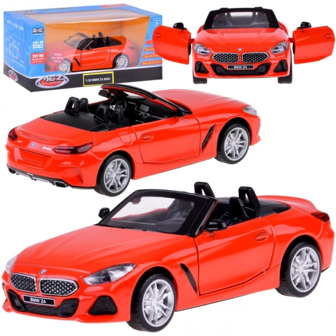 Auto metallico da collezione BMW Z4 M40i Cabriolet con luci