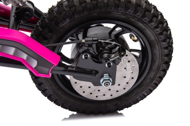 Moto cross rosa a batterie