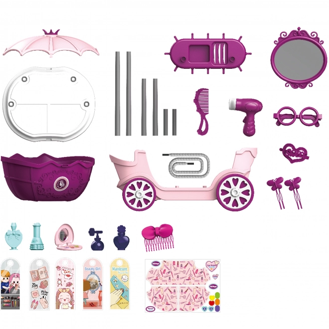 Toeletta Carrello Salone di Bellezza 4 in 1 Woopie
