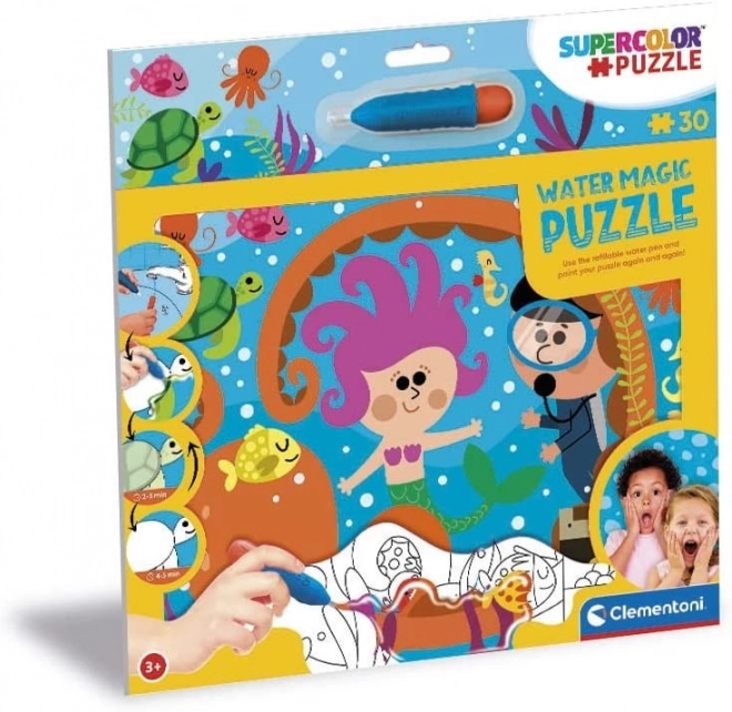 Puzzle Magico Acqua Profondità del Mare con 30 Pezzi