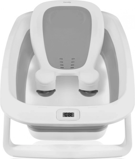 Vaschetta pieghevole LIONelo Babybubble con termometro e reclinabile Colomba Grigia