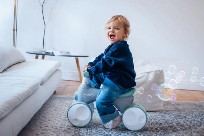 Bicicletta a spinta per bambini con bolle rosa