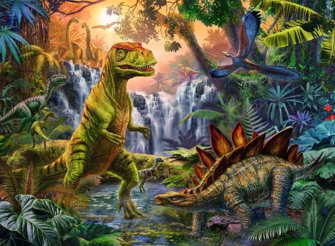 Puzzle RAVENSBURGER nel regno dei dinosauri XXL 100 pezzi