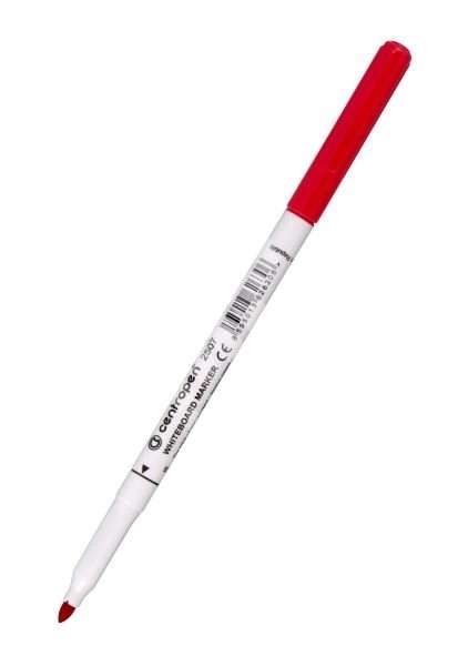 Pennarello per lavagna bianco Centropen rosso