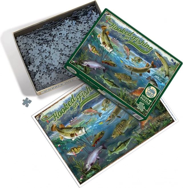 Puzzle Cobble Hill dipendenza dalla pesca 1000 pezzi