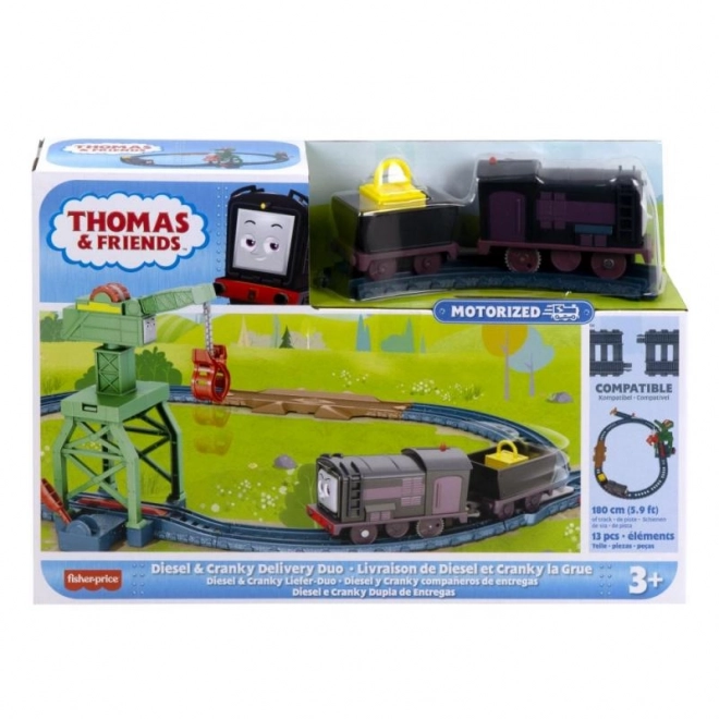 Fisher-Price Thomas e gli Amici Set di Treno con Locomotiva motorizzata Pietro