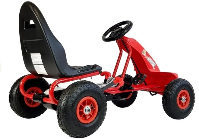 Gokart a pedali rosso per bambini