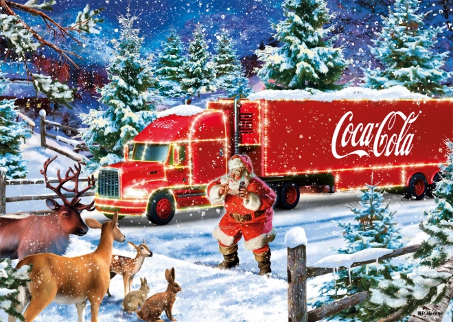 Puzzle Natalizio Coca-Cola Camion 1000 pezzi