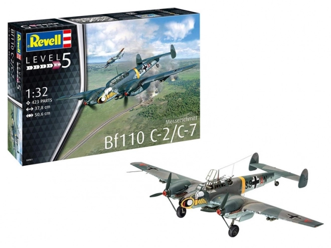 Modello in plastica Messerschmitt BF-110 C7