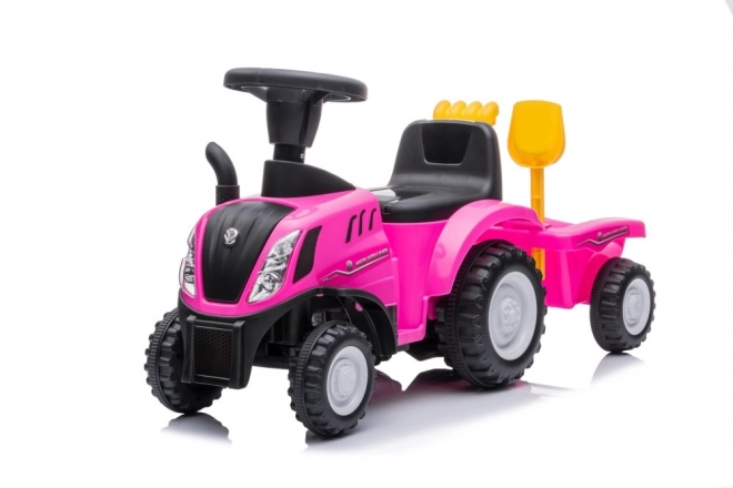 Trattore Cavalcabile Rosa New Holland