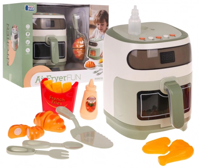 Airfryer interattivo giocattolo con accessori per bambini