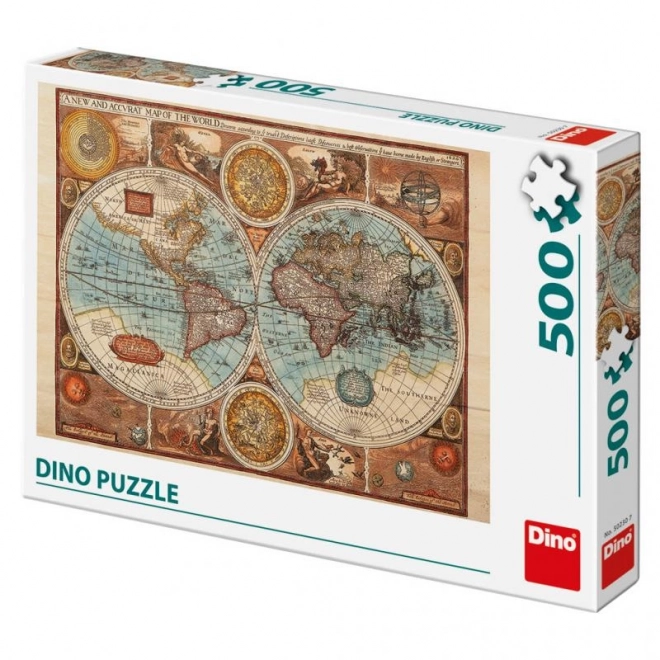 Puzzle mappa del mondo del 1626 - 500 pezzi