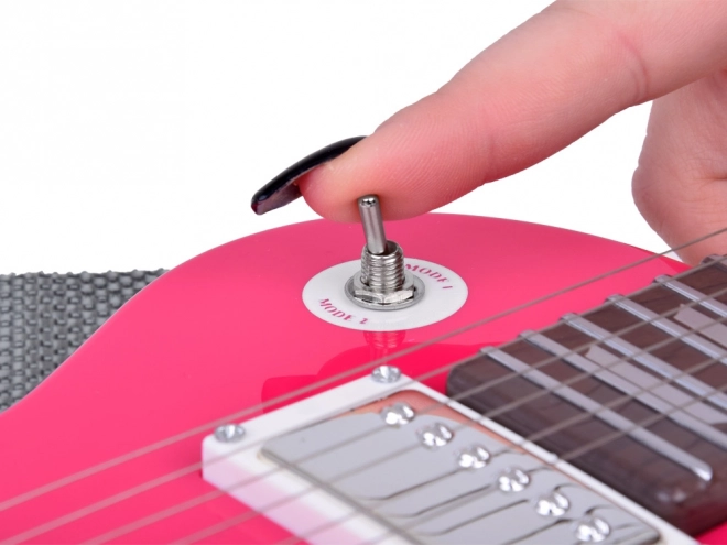 Chitarra Elettrica Musicale per Bambini con Tracolla – Rosa