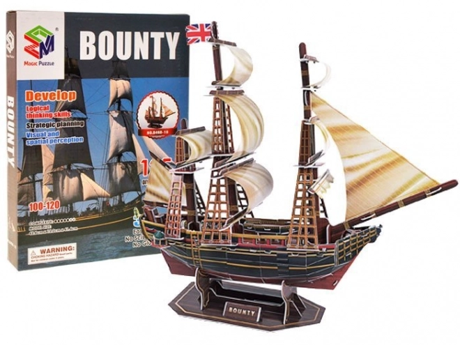 Puzzle 3D Nave Bounty 125 Pezzi