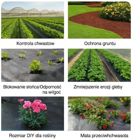 tessuto agro nero 1,1x100m UV 135g contro le erbacce + ancore
