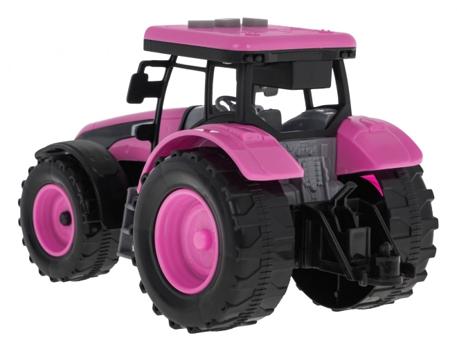 Trattore Interattivo Rosa per Bambini 3+ con Suoni e Luci LED