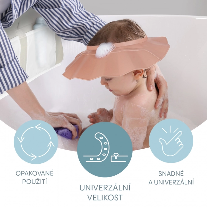 Visiera da bagno in silicone, rosa