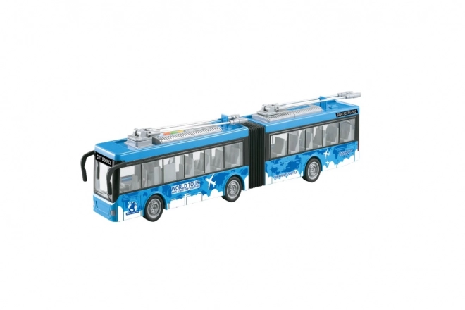 Trolleybus giocattolo con carica a inerzia 1:16