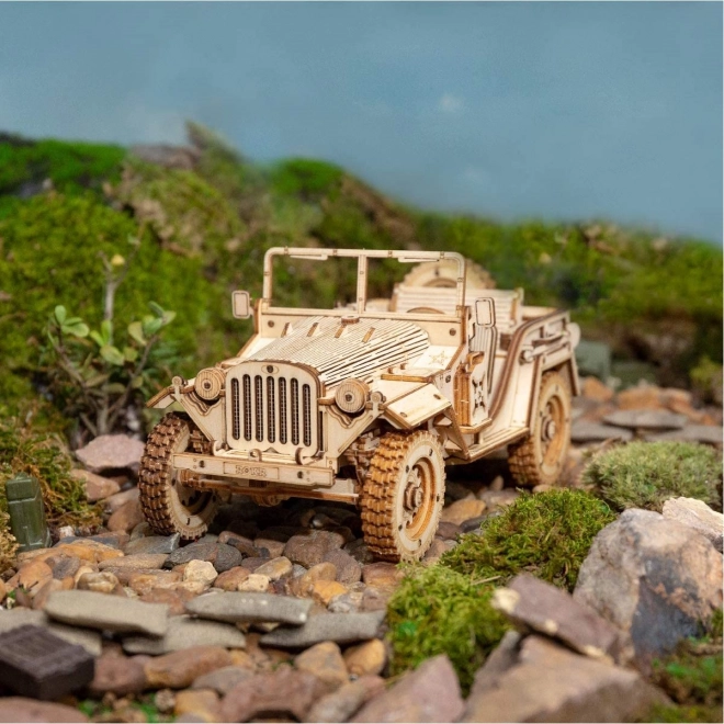 Puzzle 3D in legno Jeep Militare anni '40