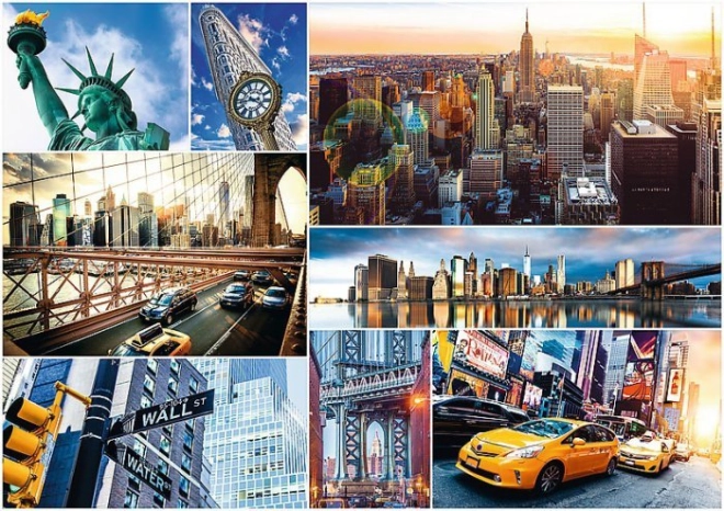 Icone di NEW YORK in un unico collage