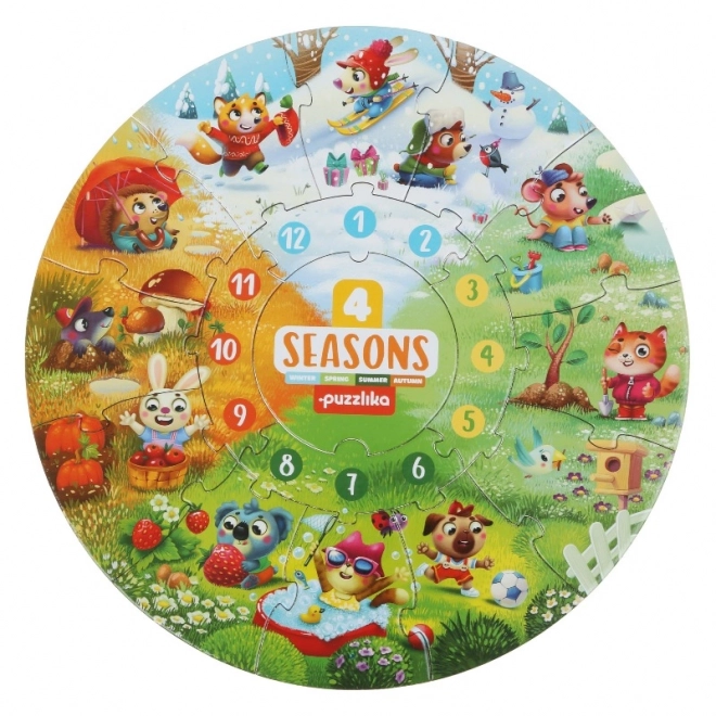 Puzzle didattico quattro stagioni - 17 pezzi