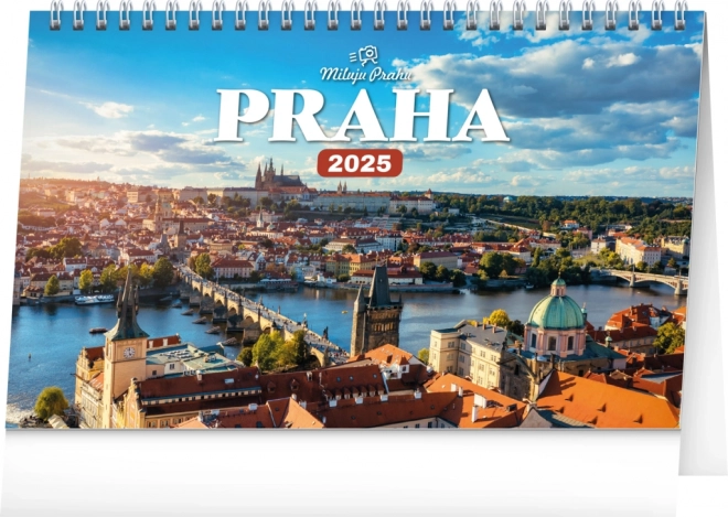 Calendario da tavolo Praga 2025