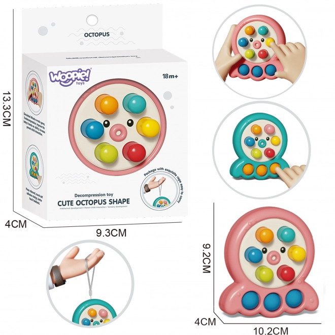 Gioco di abilità Woopie Caccia alla Talpa Polipo Rosa 2 in 1
