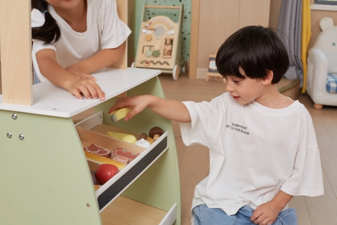 Negozio di alimentari in legno