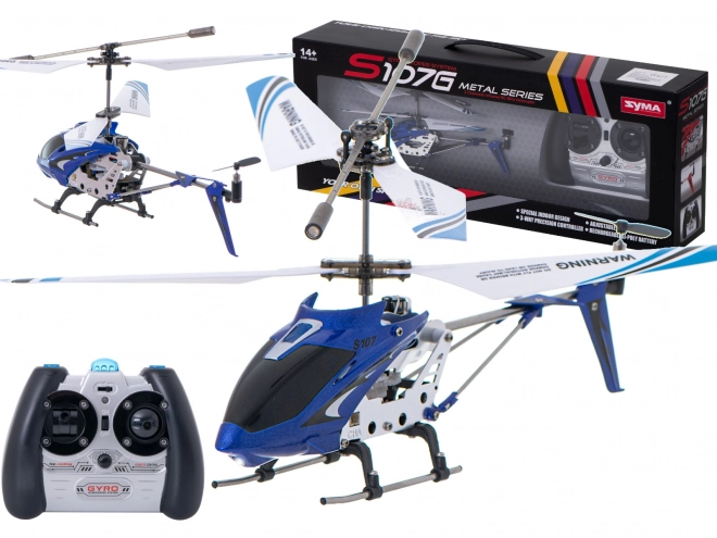 Elicottero telecomandato RC SYMA S107G blu