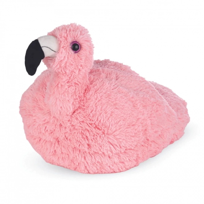 Pantofola riscaldante peluche Flamingo