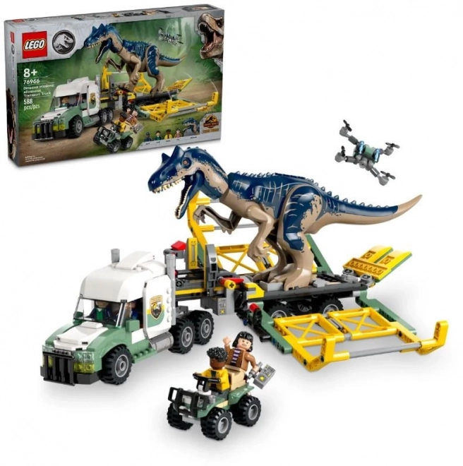 Lego Jurassic World - Camion da trasporto Allosauro