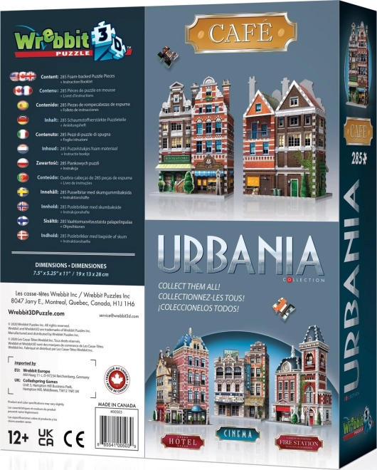 Puzzle 3D Urbania: Caffetteria