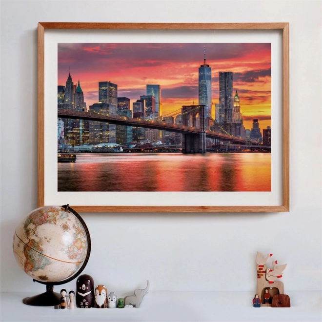 Puzzle 1500 pezzi Compatto East River al crepuscolo